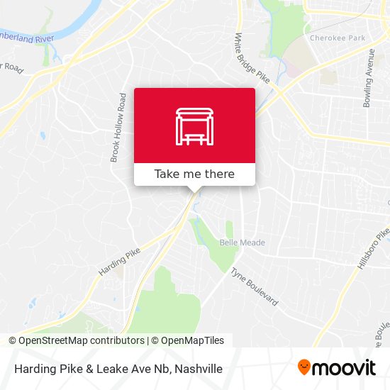 Harding Pike & Leake Ave Nb map
