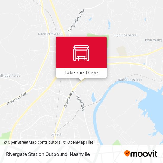 Rivergate Station Outbound map