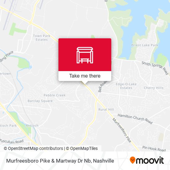 Mapa de Murfreesboro Pike & Martway Dr Nb
