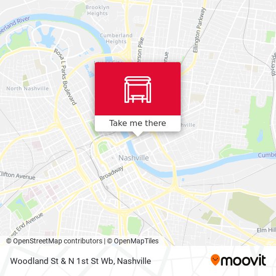 Mapa de Woodland St & N 1st St Wb