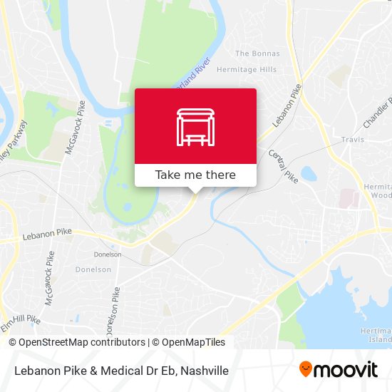 Lebanon Pike & Medical Dr Eb map