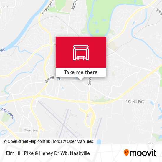 Elm Hill Pike & Heney Dr Wb map