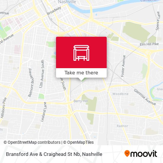 Mapa de Bransford Ave & Craighead St Nb