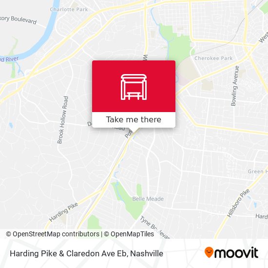 Harding Pike & Claredon Ave Eb map