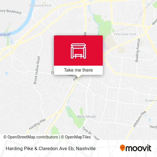 Mapa de Harding Pike & Claredon Ave Eb