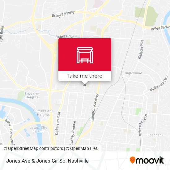 Jones Ave & Jones Cir Sb map