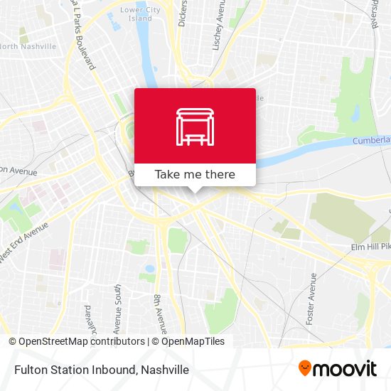 Fulton Station Inbound map