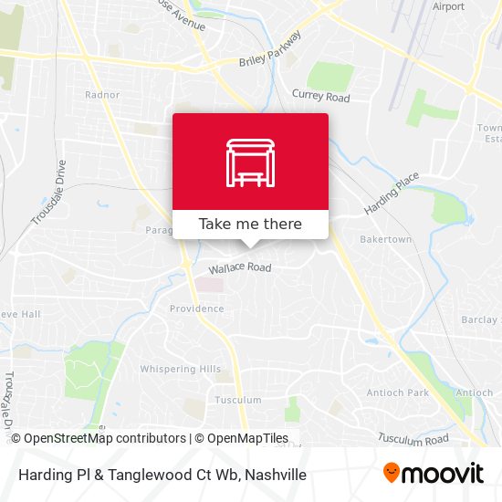 Mapa de Harding Pl & Tanglewood Ct Wb