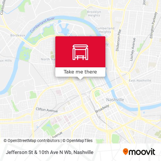 Mapa de Jefferson St & 10th Ave N Wb