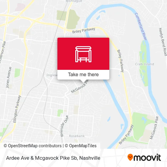 Mapa de Ardee Ave & Mcgavock Pike Sb