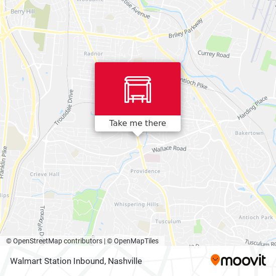 Walmart Station Inbound map
