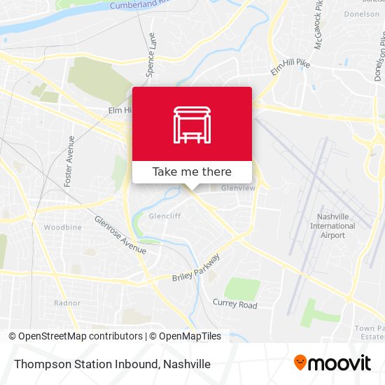 Thompson Station Inbound map