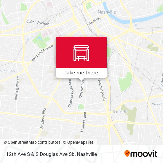 Mapa de 12th Ave S & S Douglas Ave Sb