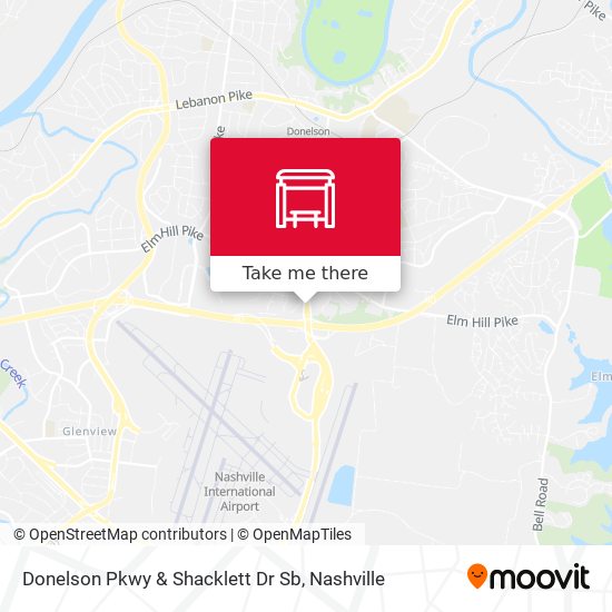 Mapa de Donelson Pkwy & Shacklett Dr Sb