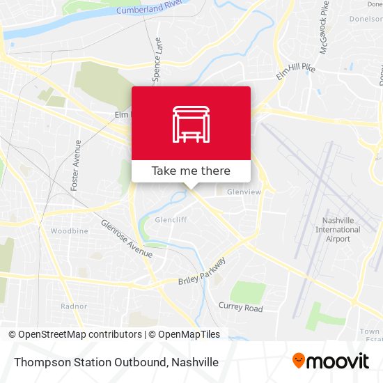 Thompson Station Outbound map