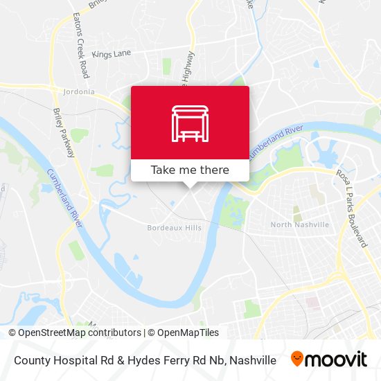 County Hospital Rd & Hydes Ferry Rd Nb map