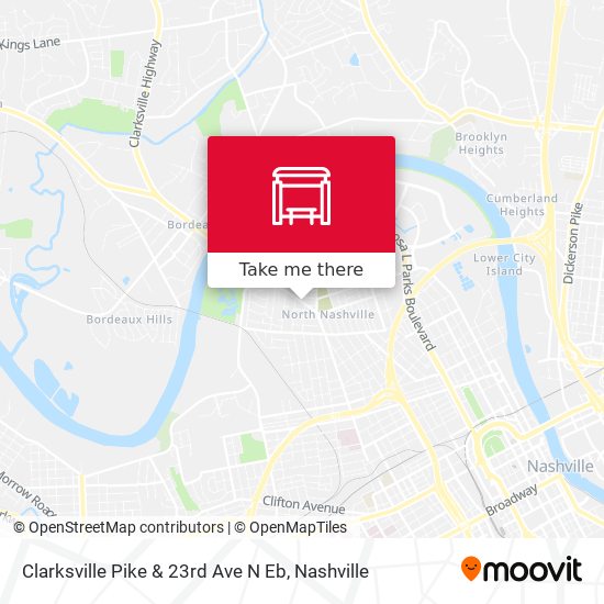 Mapa de Clarksville Pike & 23rd Ave N Eb