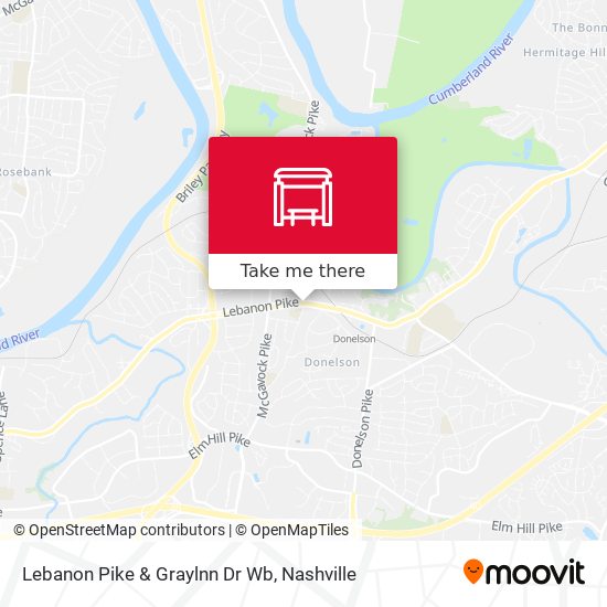 Lebanon Pike & Graylnn Dr Wb map