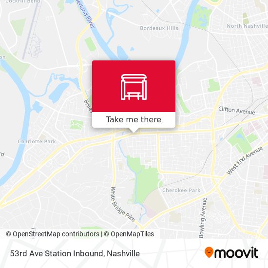 53rd Ave Station Inbound map