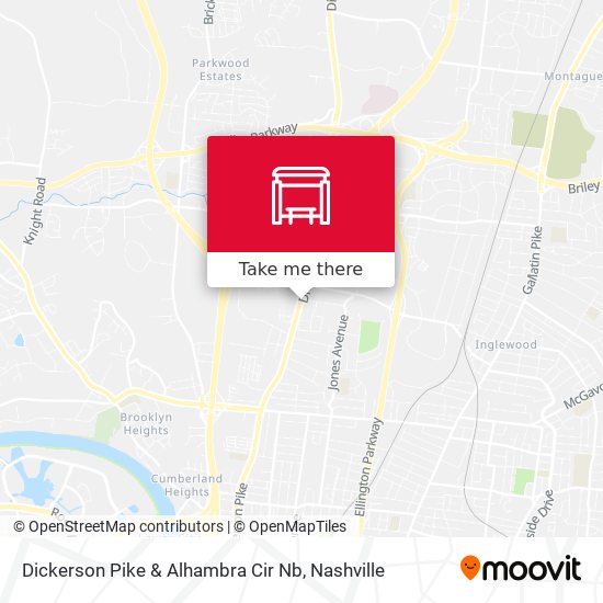 Dickerson Pike & Alhambra Cir Nb map