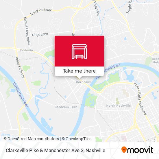Clarksville Pike & Manchester Ave S map