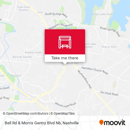 Mapa de Bell Rd & Morris Gentry Blvd Nb