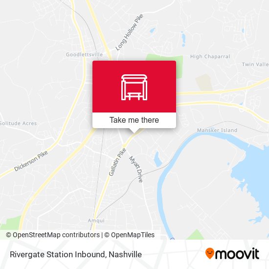 Mapa de Rivergate Station Inbound
