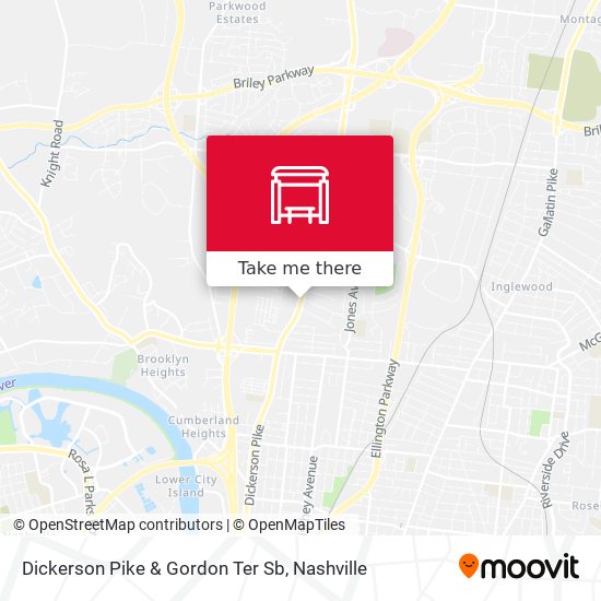 Dickerson Pike & Gordon Ter Sb map