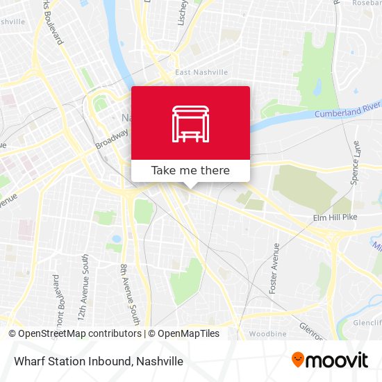 Wharf Station Inbound map