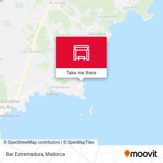 Bar Extremadura map