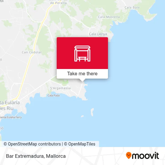 Bar Extremadura map