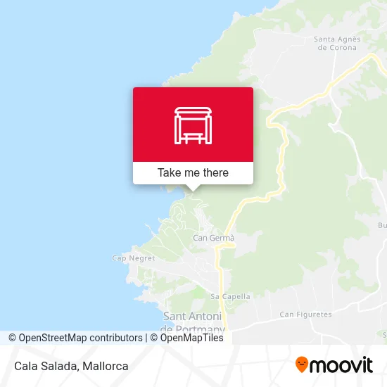 Cala Salada map