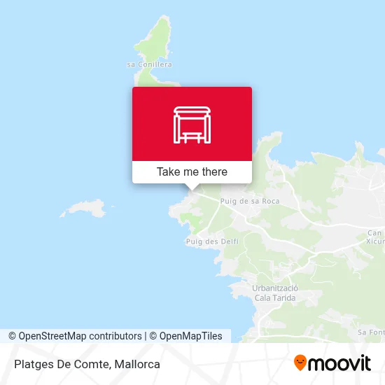 Platges De Comte map