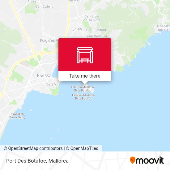 mapa Port Des Botafoc
