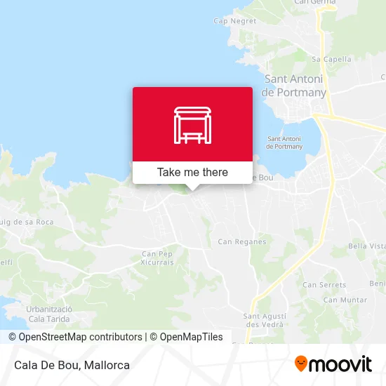 Cala De Bou map