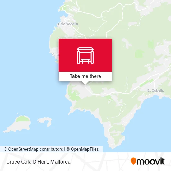 Cruce Cala D'Hort map