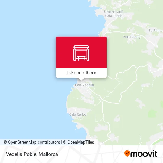 Vedella Poble map