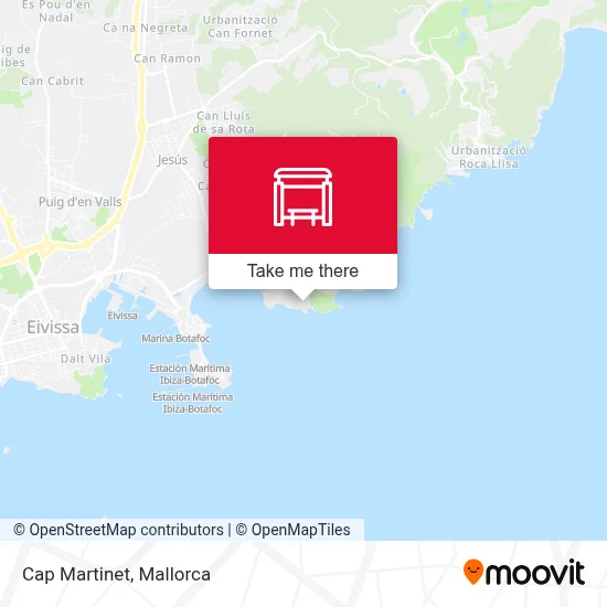 mapa Cap Martinet