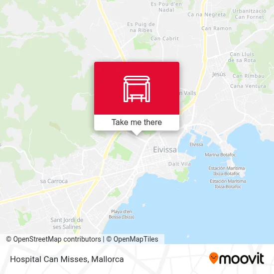 Hospital Can Misses map