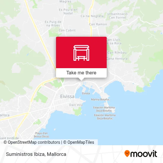 Suministros Ibiza map