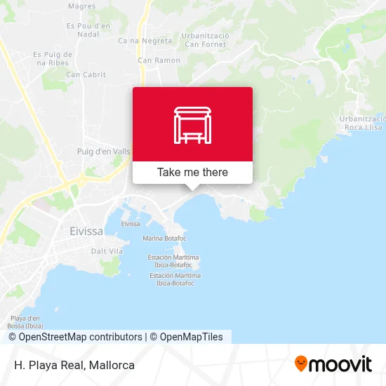 H. Playa Real map