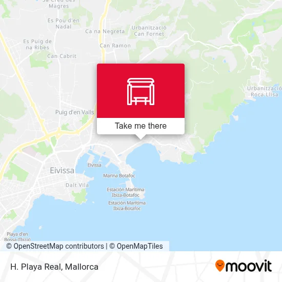H. Playa Real map