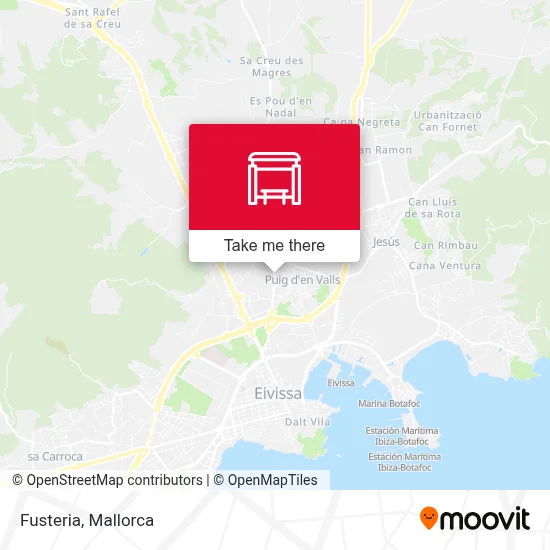 Fusteria map
