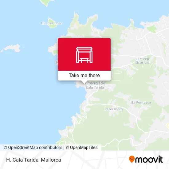 H. Cala Tarida map