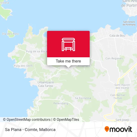 Sa Plana - Comte map