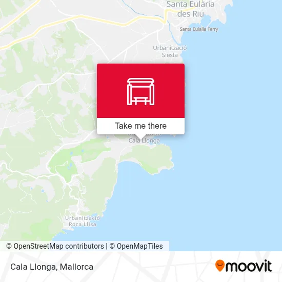 Cala Llonga map