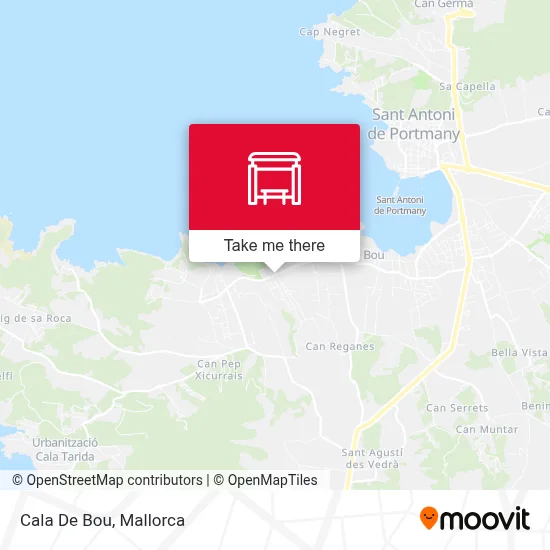Cala De Bou map