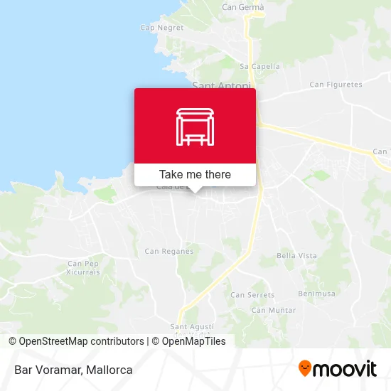 Bar Voramar map