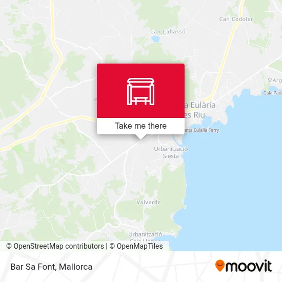 mapa Bar Sa Font