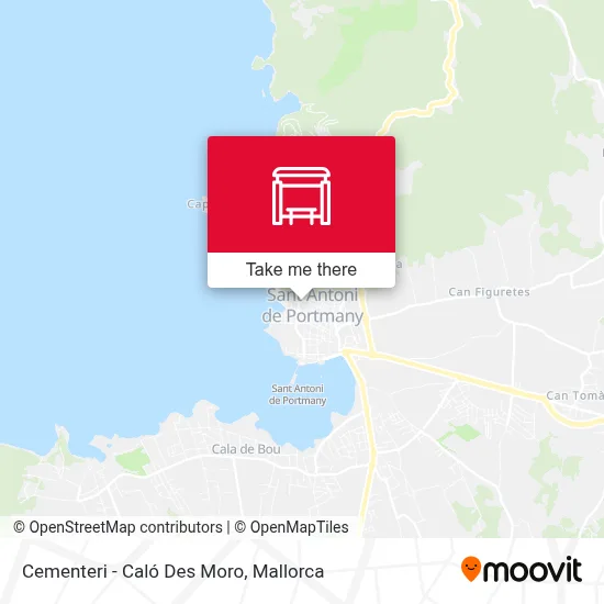 Cementeri - Caló Des Moro map
